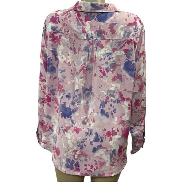 PURE COLLECTION SILK BLEND SHIRT. CITRUS PRINT - Picture 4 of 7